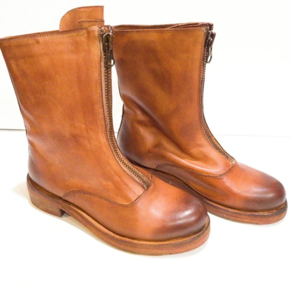 Vintage Foundry Cognac Dallas Narrow Boots -8 - Picture 9 of 10